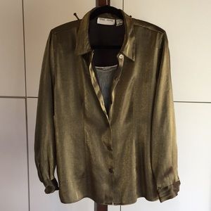 Metallic Blouse and Tank